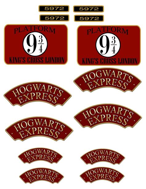 Printable Hogwarts Express